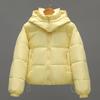 Loose Jacket for Women Autumn Winter Thick Plaid Coat Removable Hood Retro Stitching Student Outerwear