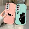 Süße Versteck-Katzen-Print Hülle für Samsung Galaxy A21s A12 A52 A11 A14 A13 A16 A15 Weiche Handyhülle A03 A04 A06 A22 A33 A05 A23 A53