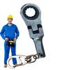 10mm Ratchet Wrench Mini Shaped Metal Racing Keychain Key Chain Ring Keyring Adjustable Wrench Hand Tools Automotive