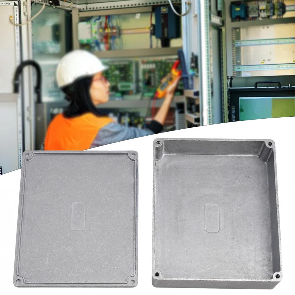 Potrivire Strânsă Carcasă Electrică Metalică Carcasă Argintie Instrument