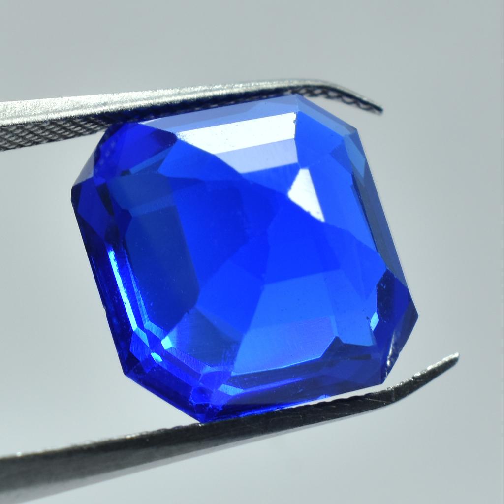 Natural Blue Tanzanite Square Cut 10.50 Ct Ring Size Loose Gemstones CERTIFIED