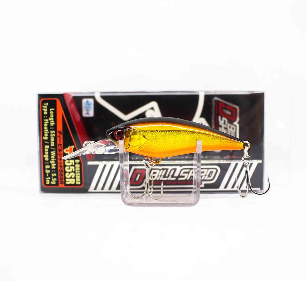 Jackall D-Bill Shad 55 SR Floating Lure Double Clutch Gold Black(2304)