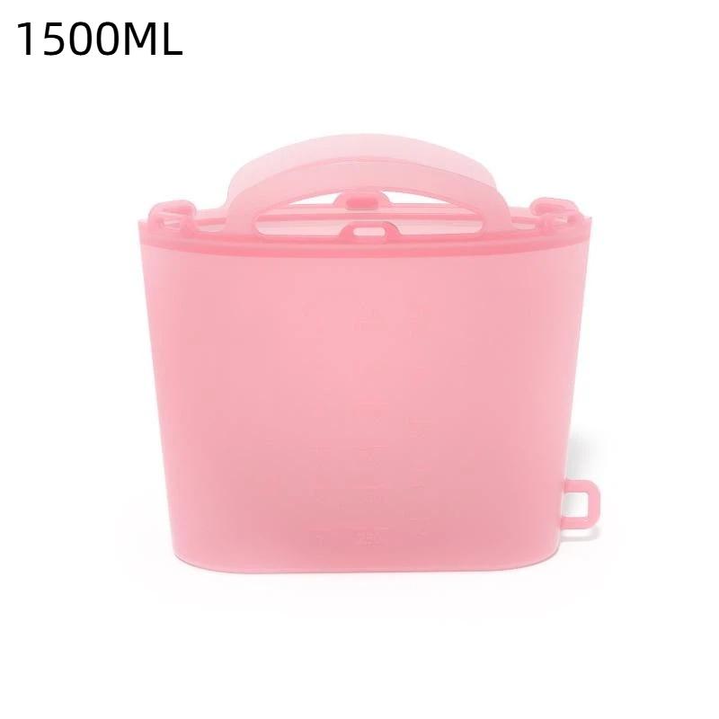 Saco Congelador 1000 1200 1500Ml Auto Selante À Prova de Vazamento Reutilizável Saco para Conservar Fresco Para Piquenique Refrigeração de Alimentos