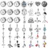 2025High Quality S925 Silver Lipstick High Heels Tower Camera Pendant Suitable For Original Bracelets DIY High-End Charm Jewelry