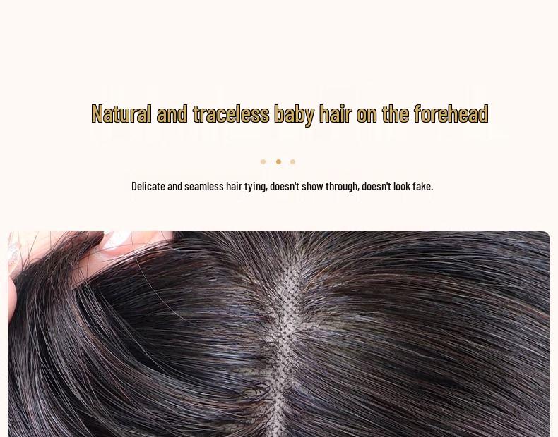 Women's Seamless Hair Volume Enhancer for Natural-Looking, Fluffy Long Straight Hair