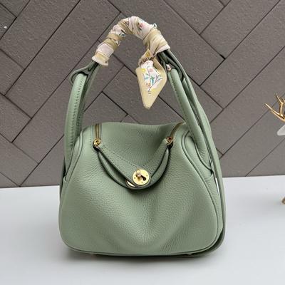 2026 Nouveau Cuir de Vachette Couche Supérieure Cuir Togo 19cm Mini Boucle Dorée Sac Lindi Bandoulière Épaule Femme
