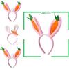 Weiche Plüsch Osterhase Haaraccessoires mit Karotten-Hasen-Design