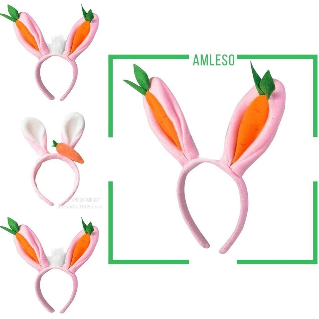 Weiche Plüsch Osterhase Haaraccessoires mit Karotten-Hasen-Design