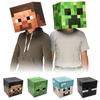Pudełko Nakładka na Głowę z Kartonu Minecraft z Ikonowym Designem Steve'a Creepera Endermana Do Cosplayu dla Dzieci