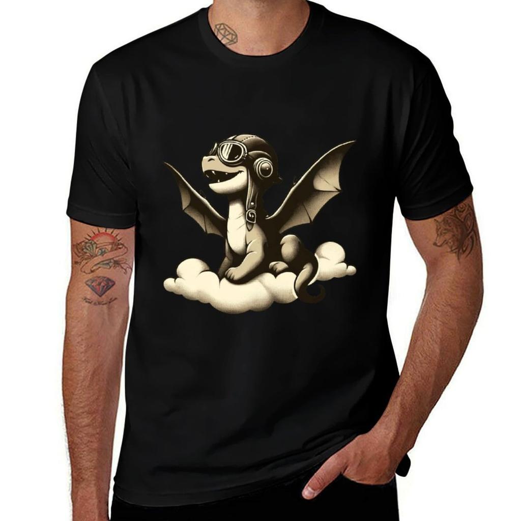 aviator dragon TShirt Athletic Fit Sports Short Sleeve Top