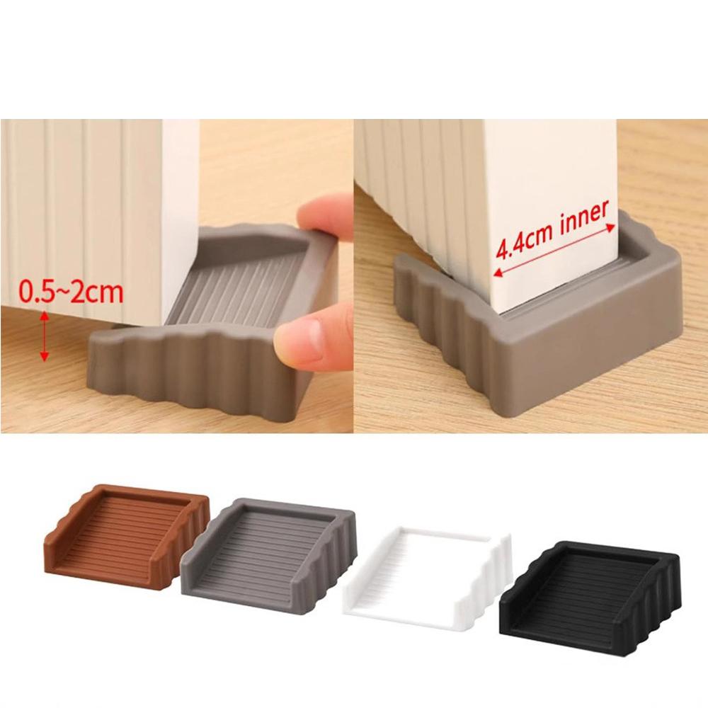 4Pcs Door Stoppers Doorstop Door Holder for Door with floor gap 0.5cm to 2cm