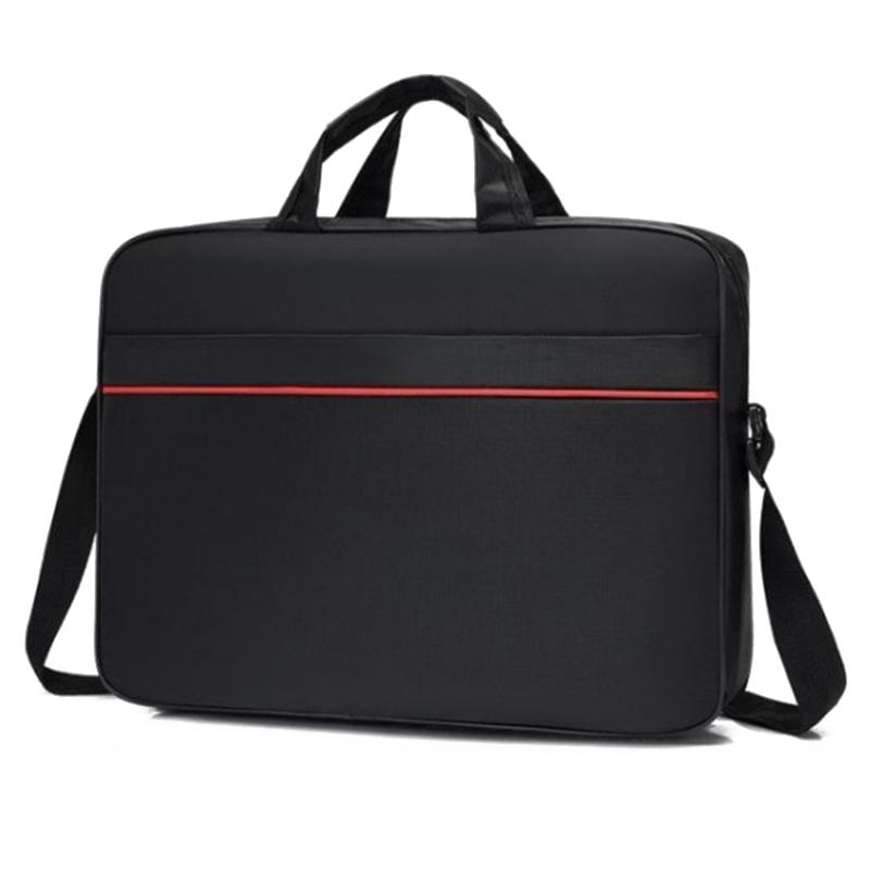 1 Piece 15.6 Inch Laptop Shoulder Handbag Zipper Shoulder Bag Business Portable Nylon Computer Handbags Simple Style