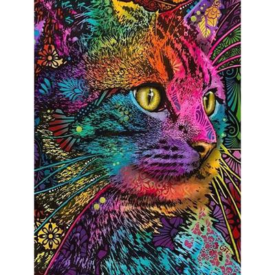 Diamond Painting DIY Kit Cat Picture Full Round Drill Mosaic Animal Paintings Embroidery Home Decor