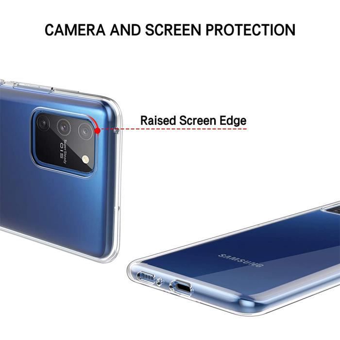 Transparent Case for Samsung Galaxy Note 10 Lite + 2 Pieces Tempered Glass, Transparent Ultra Thin Anti Scratch Silicone TPU