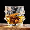 Heavy Drinkware Wave Shaped Wine Glass Transparent Crystal Whiskey Glass Party Bar Foreign Wine Brandy Vodka Cocktail Beer Cups