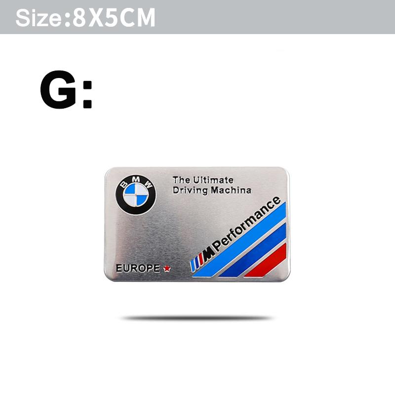 Sticker Emblemi Styling Auto Lega di Alluminio Parafango Auto Bagagliaio Stemmi Per BMW M E46 E90 E60 F30 F10 E39 E36 F20 G30 /Valvole Pneumatici Auto