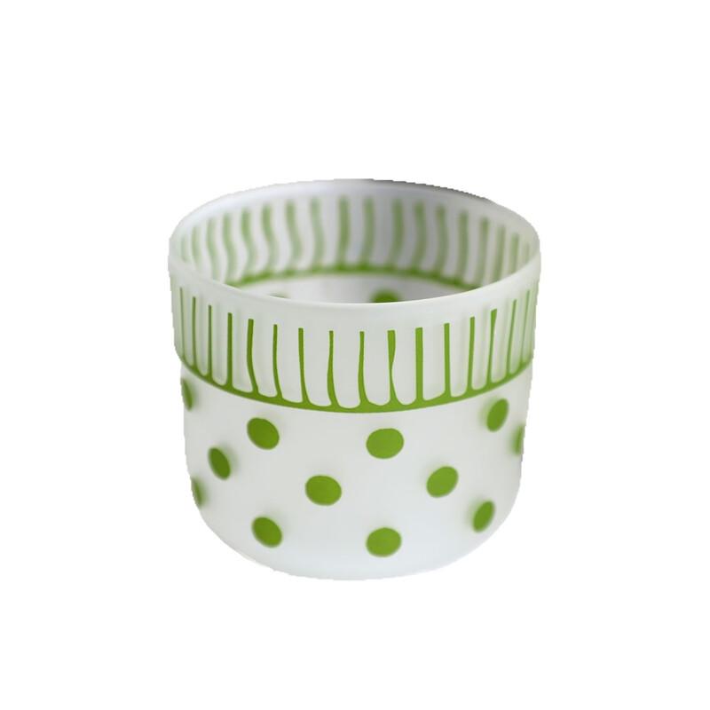 OLOEY Frosted Polka Dot High Borosilicate Glass Cup