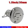 ZMFJH 45/90Degree Deck Filler Caps for Marine Boat 38mm 50mm 316 Stainless Steel Deck Filler Key Cap GAS DIESEL FUEL WASTE WATER