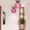 1pcs Modern Colorful LED Ceiling Lamp Bedroom Children's Room Balcony Aisle Corridor Home Lamp Lighting (Without Bulb)