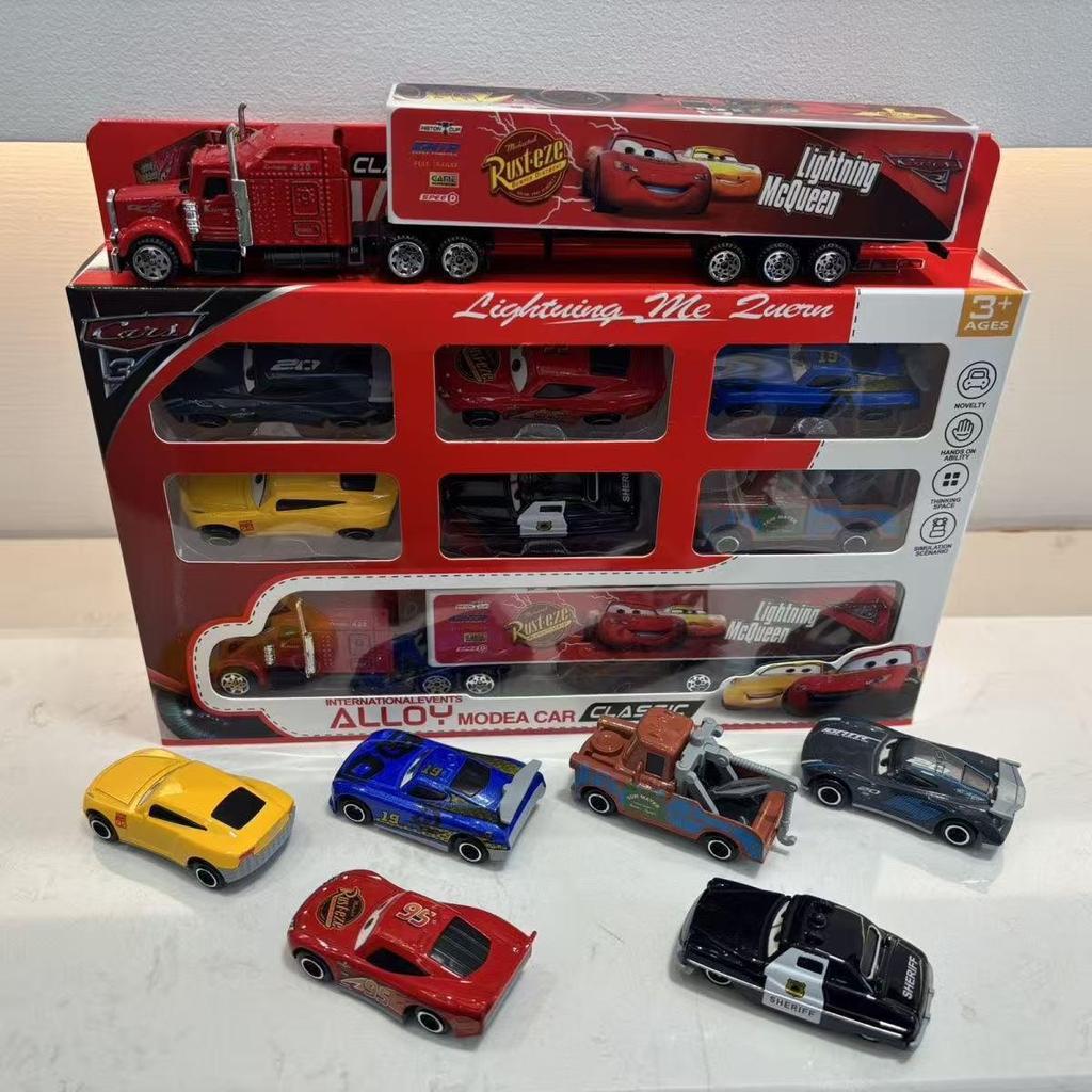 Lightning McQueen & Mater Truck Alloy Car Model Set - Boys Toy Collection Gift