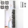 Cotton Linen Hanging Wall Bag For Dorm Room And Closet Storage
