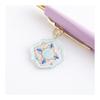 KUNIKA X GreenFlash Ballpoint Pen with Charm, Purple KG-056, Acrylic Cookie Charm, Ultra-Low Viscosity Oil-Based Ink, Black