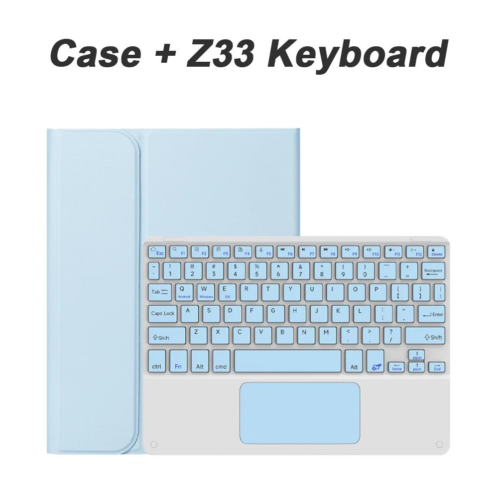 Case for Samsung Galaxy Tab A9 Plus A9+ 11 Inch SM-X210/X216/X218 Tablet Backlit Keyboard Cover for Galaxy Tab A9 Plus A9+ Funda