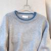 Women's Round-neck Sweaters Color-blocked Pullovers Long-sleeved Loose Knitted Sweaters Casual Sweaters for Autumn and Winter
