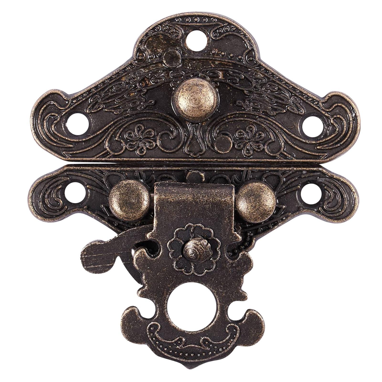 

Антикварная ретро винтажная декоративная деревянная шкатулка для драгоценностей с замком-защелкой One Size чёрный