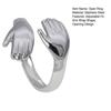 Open Ring Exaggerated Arm-Circling Shape Three-Dimensional Sculptural Design Wraps Finger Ring Hip-Hop Street Style Statement Ring