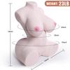 10.44kg 3D Silicone Sex Doll TPE Sexy Cleavage Vagina Love Anal Love Adult Sex Toys for Men Liquid Silicone Filled In The Chest Feel Softer