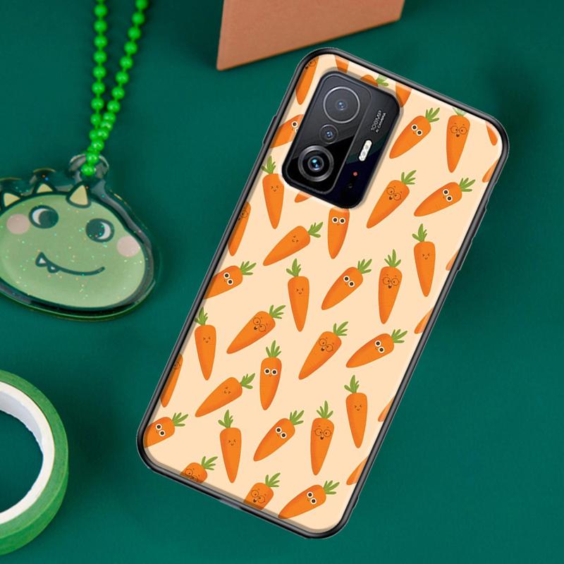 Funda con diseño de zanahoria y verduras para POCO F5 X5 X3 Pro X4 F4 GT F3 M5s C40, funda para Xiaomi 13 12 Lite 11T 12T Pro 12X
