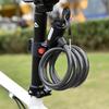 Diceevil Bicycle Key Wire Lock 150cm Bicycle Cable Lock High Cut Resistance Portable Waterproof Rust Resistant Key Type Protective Weatherproof Bike