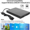 Floppy Disk Reader Drive 3.5" 1.44MB FDD External USB Floppy Diskette Drive for Windows 11/10/8/7/XP/Vista Mac PC Laptop Desktop