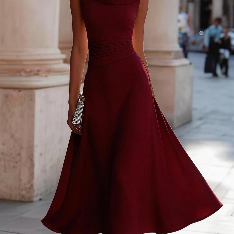 European Style Summer Sleeveless Maxi Dress Women Slimming Wear XXL