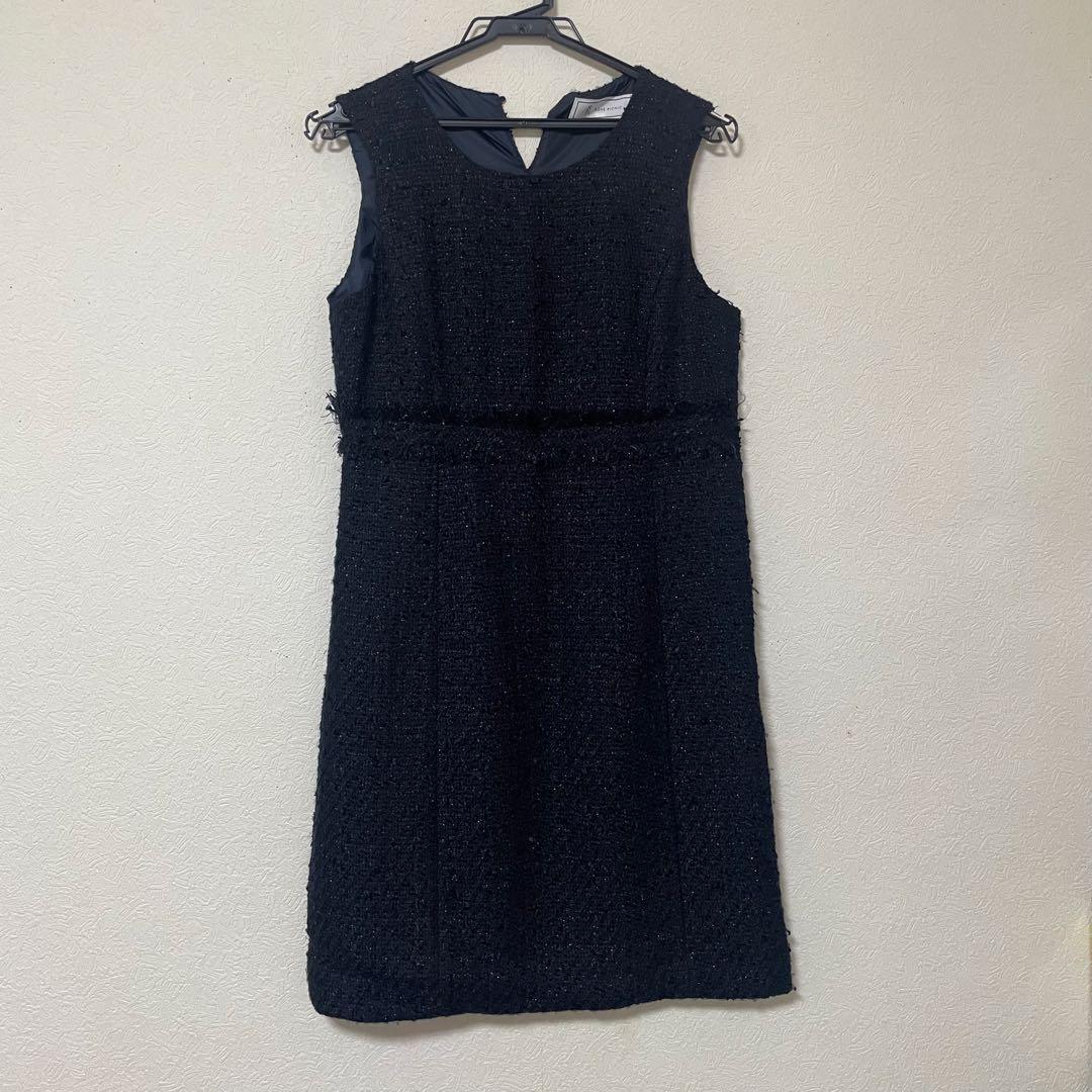 ROPE  PICNIC Tweed Dress ROPE  PICNIC Navy 38