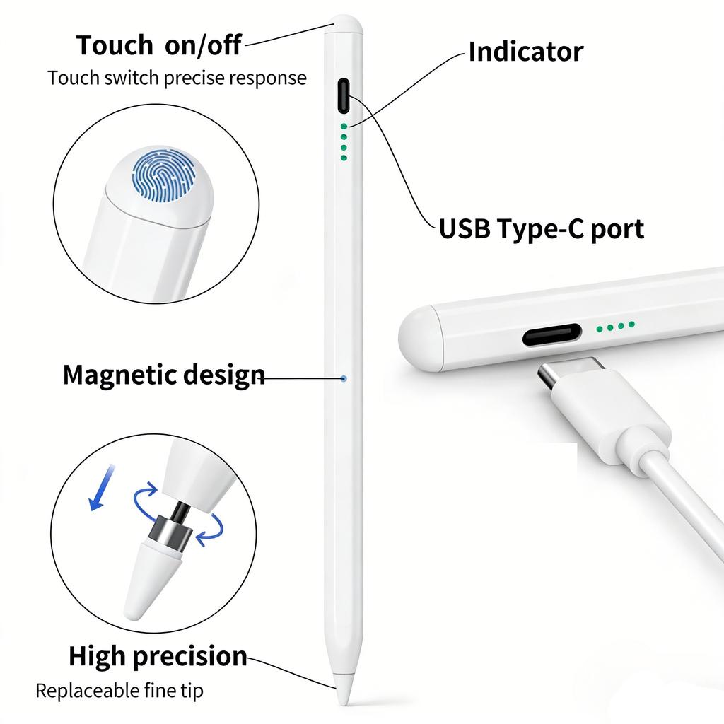 For Pencil Palm Rejection Power Display Ipad Pencil Pen For iPad Accessories Pro Air Mini Stylus