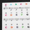Piano Sticker Electronic Piano Removable Keyboard PVC Adhesive Staff Intonation Labels
