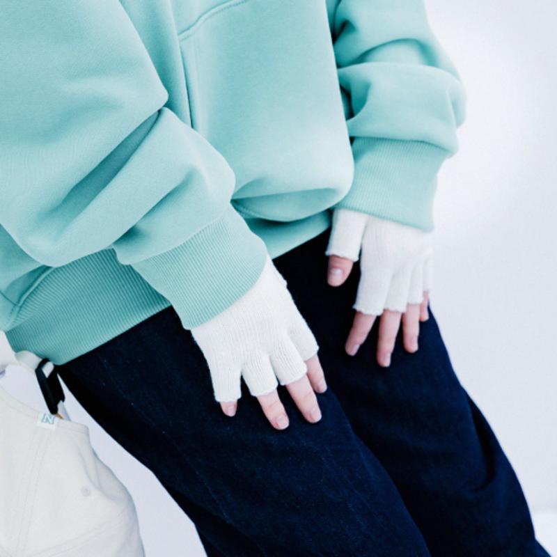 

NORDIC ISLAND Перчатки без пальцев Pop - Слоновая кость single type