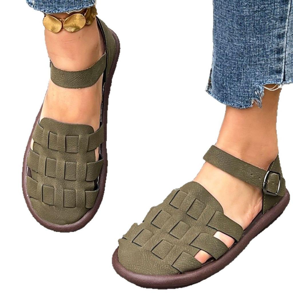 Fashion New Summer Shoes Women Strap Beach Sandals Gladistor Style Flat Heels Shoes Casual Sneakers Female Ladies Sandals 35-40