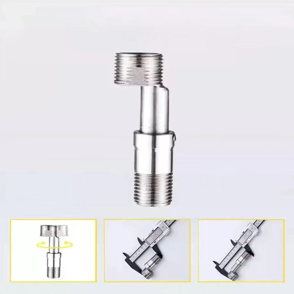 360Degree Adjustable Faucet Angled Curved Foot Eccentric Screw Corner TapAdapter Extended Angled Showerhead Corner Joint