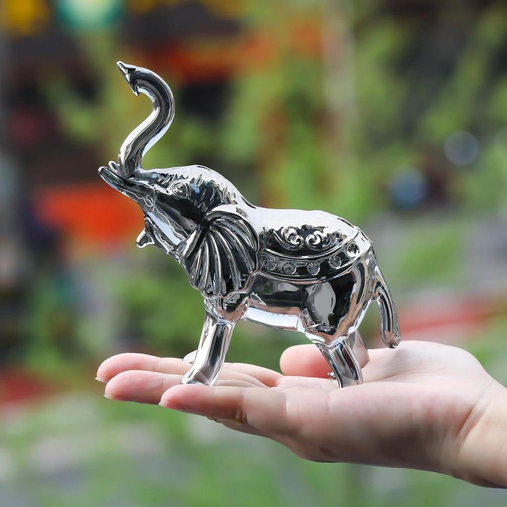 Crystal Elephant Business Gifts: Office Opening Ornaments for Attracting Wealth