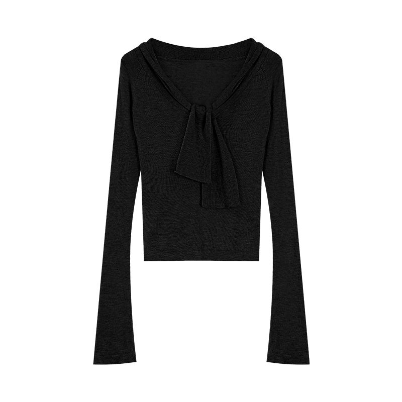 Sexy Pure Desire Suit Sexy V-neck Long-Sleeve Knitwear Tops Female Autumn High Waist Hip Lift Short Pants Two-piece Set