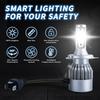 Car Led Headlights C6 H4 H7 H11 9005 9006 7600LM 36W LED Car Headlight Hi / Lo Beam Light Bulbs Colour 6000K