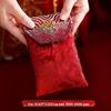 High-End Chinese Wedding Red Envelope Bag for 10,000 Yuan, New Style Cloth Art Design, Perfect for Parents' Address Change Gift