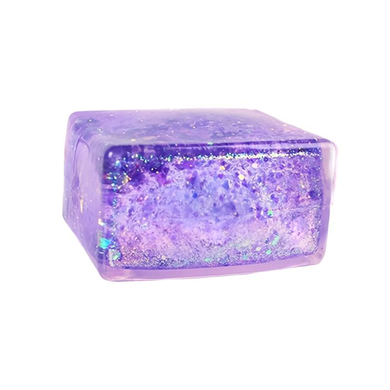 Giocattolo Spremibile Cubo di Maltosio Lucido Tofu Simulato Cubetti di Ghiaccio Antistress Rimbalzo Lento Giocattolo Sensoriale Fidget Decompressione Regali