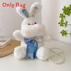 Cute Plush Bunny Mini Bag With Pearl Embellishments For Fashionable Women