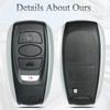 Key Fob Shell Case Replacement Fits for Subaru Legacy Outback Impreza Ascent Forester BRZ WRX STI XV Crosstrek 2014- Keyless Entry Remote Control 4