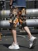 3D Digital Printed Flame Skull Pattern Men's Beach Shorts, Summer Casual Vacation Style Men's Bottoms, Men's Cargo Pants