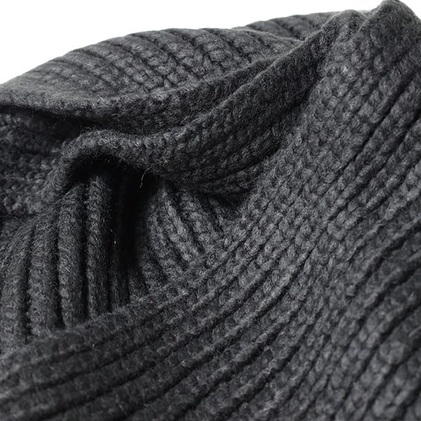 UGG W CHUNKY RIB KNIT SCARF Women's Chunky Rib Knit Scarf, Size 20166 (Black) [Parallel Import]
